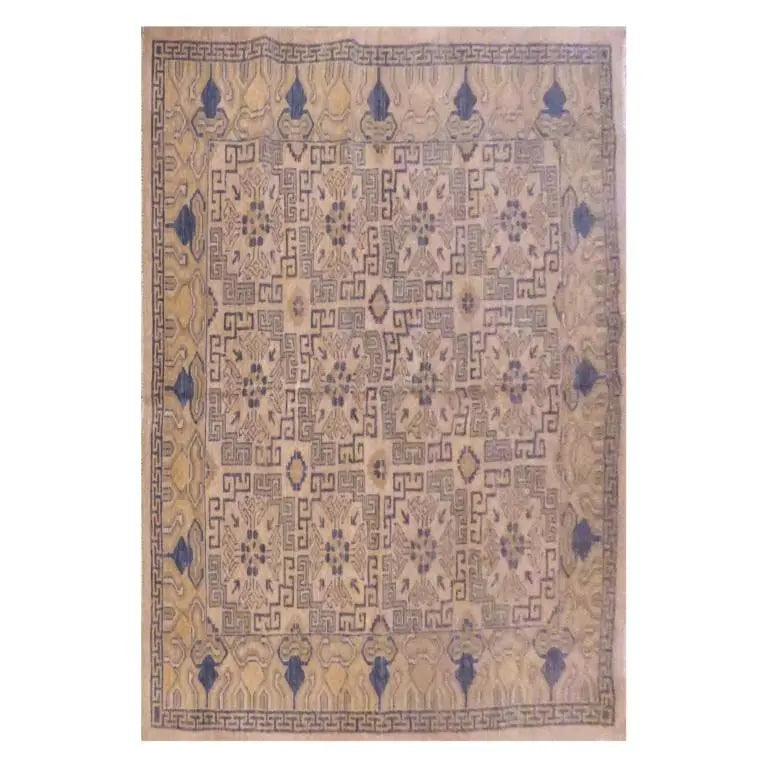 One Of The Kind Afghani Khotan Rug 6'4" x 5'5"